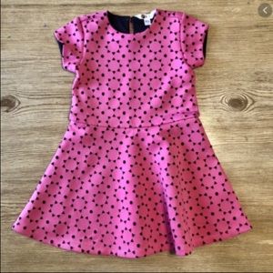 PL Kids Pink Dress With Navy Sun Designs